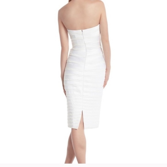 White House Black Market Satin Tiered Dress - Picture 2 of 7